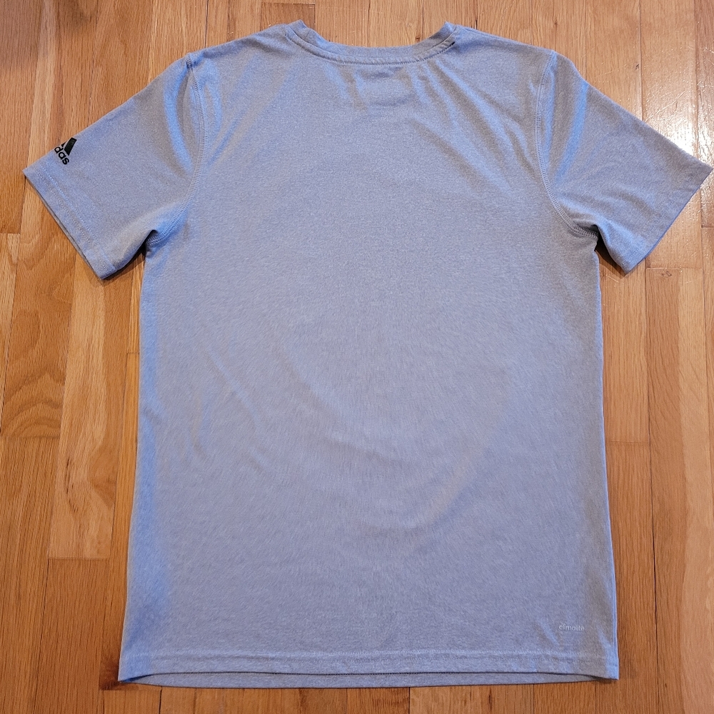 Adidas Short Sleeve Boys Graphic Football T-Shirt Large (14-16) Grey Climalite. - Picture 7 of 8